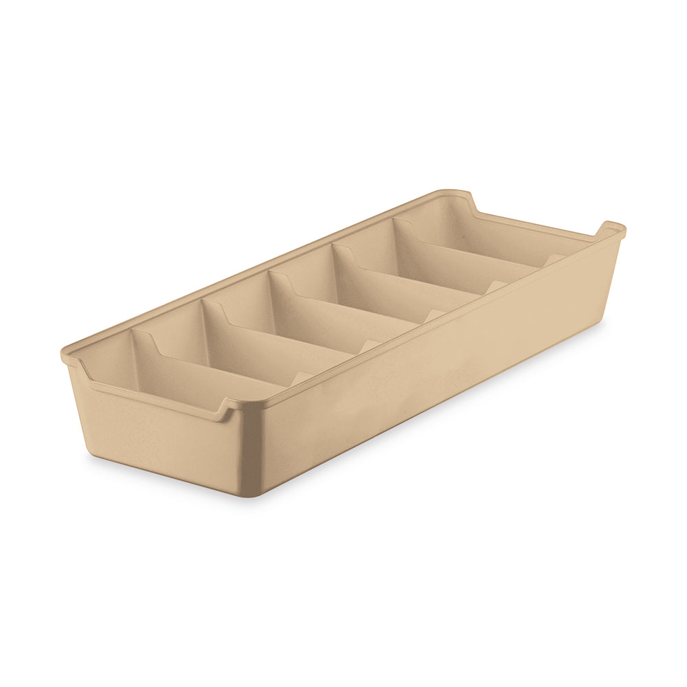 Organizador de Gavetas com Divisórias 12,5x34 Capuccino UZ - fundo branco