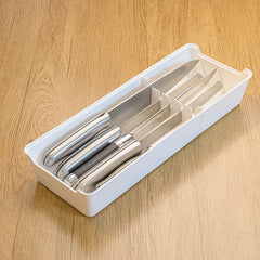 Organizador de Gaveta para Facas 12,5x34 Branco UZ - ambiente
