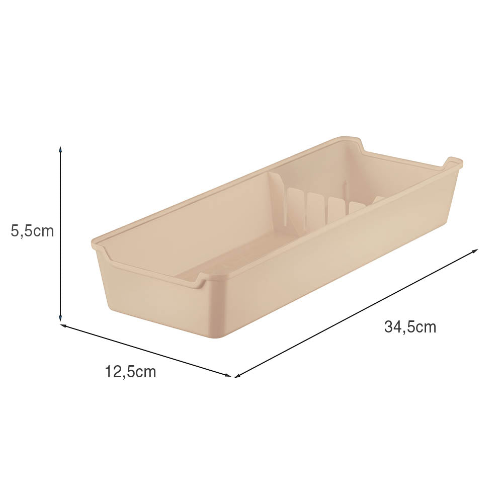 Organizador de Gaveta para Facas 12,5cm X 34cm Capuccino UZ