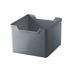 Organizador de plástico cinza, 20,3 x 20,3 x 15,1 cm, da UZ Utilidades