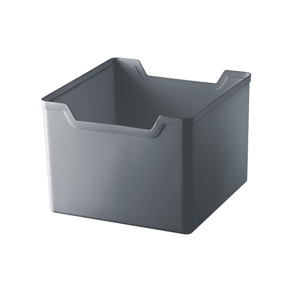Organizador de plástico cinza, 20,3 x 20,3 x 15,1 cm, da UZ Utilidades