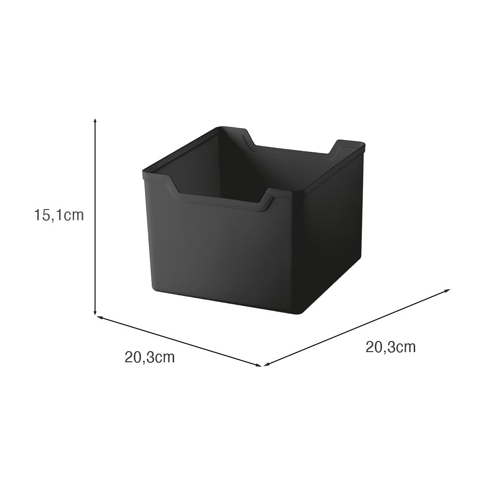 Organizador 20x20 Preto UZ - medidas