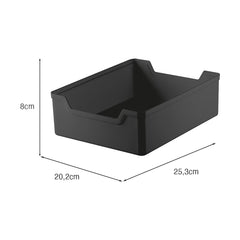 Organizador 20cm X 25cm Preto UZ - medidas