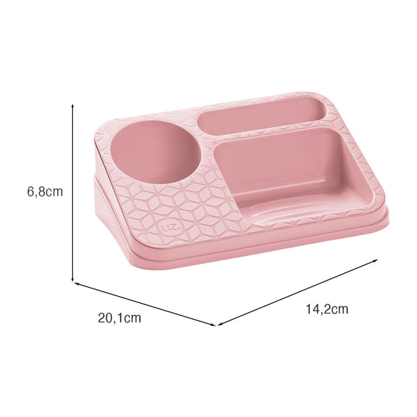 Organizador de Pia Premium Rosa UZ - medidas