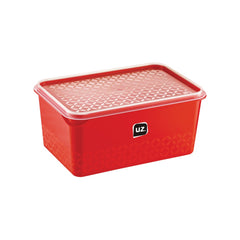 Pote Multiuso de plástico vermelho, 1 litro, da UZ Utilidades