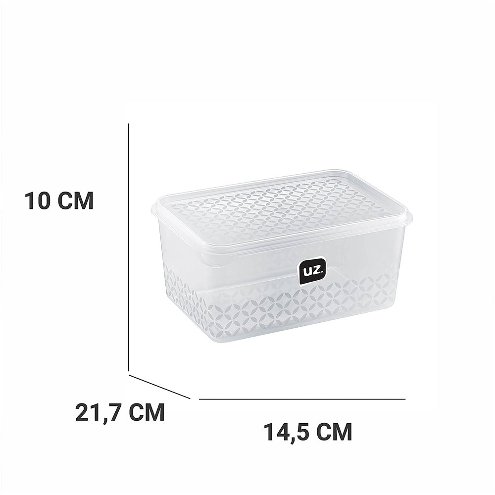 Pote Multiuso 2 Litros Transparente UZ - medidas