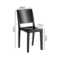 4 Cadeiras Hydra Plus Preto UZ