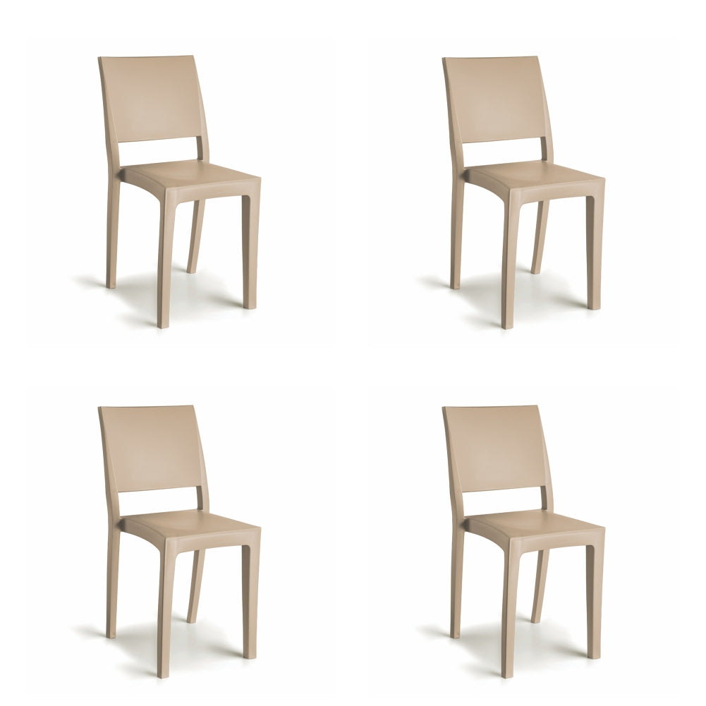 4 Cadeiras Hydra Plus Capuccino UZ