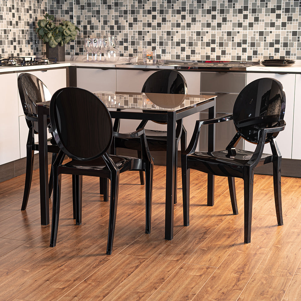 4 Cadeiras Wind Plus Preto UZ