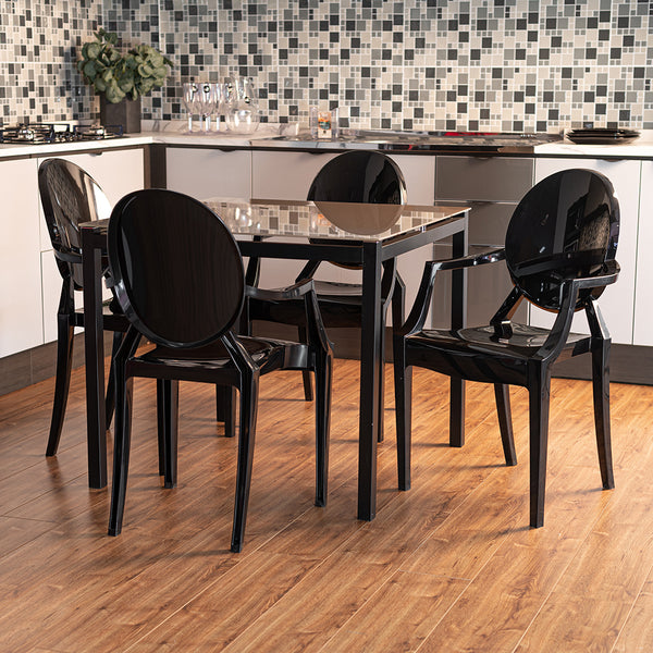 4 Cadeiras Wind Plus Preto UZ