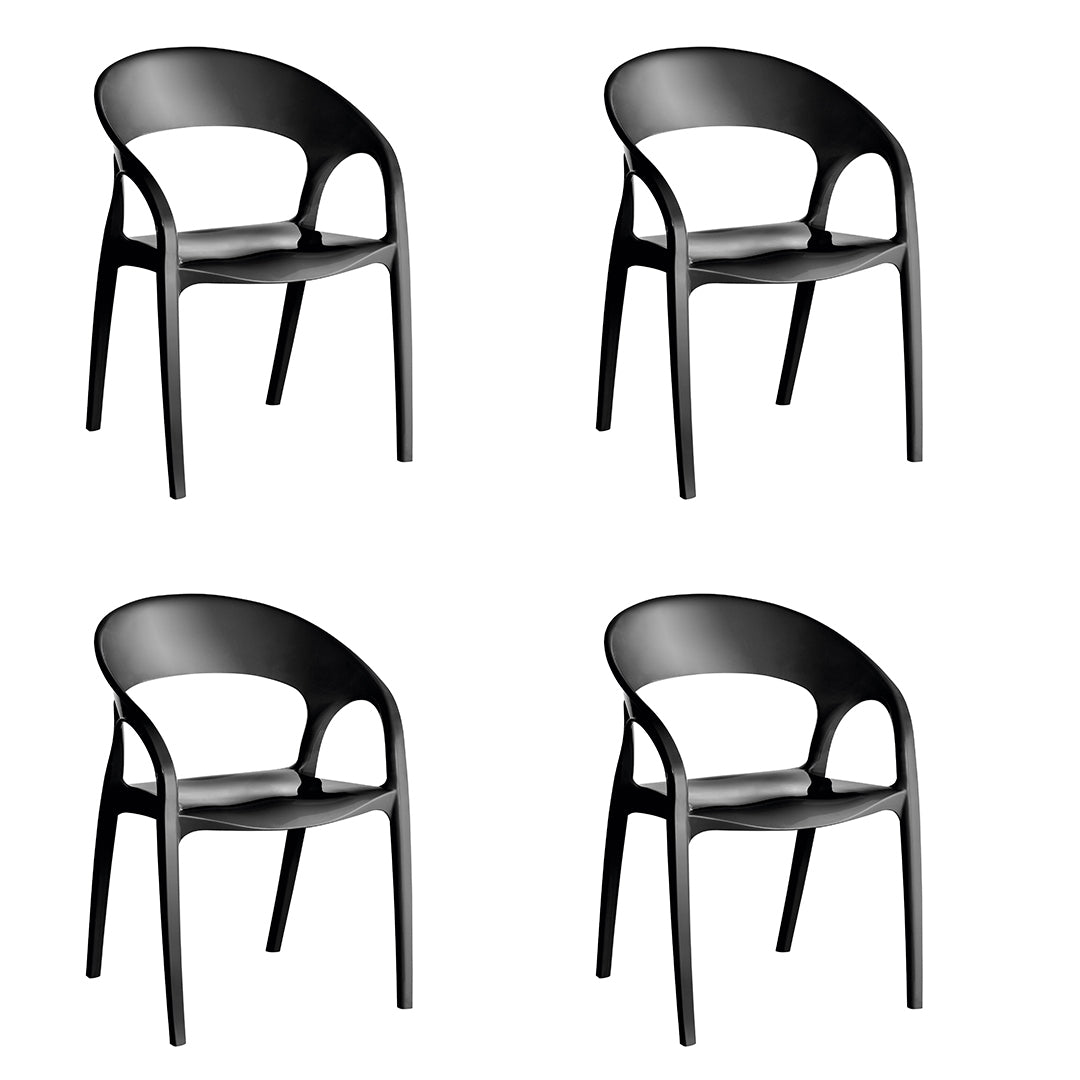 4 Cadeiras Glass Plus Preto UZ