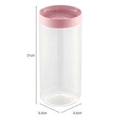 Organizador Conecta 1,2 Litros Rosa UZ - medidas