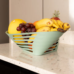 Fruteira de Mesa Slim Verde Menta UZ - ambientada