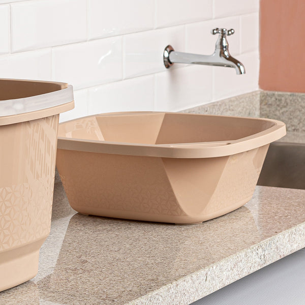 Bacia Slim 8,5 Litros Capuccino UZ - ambiente