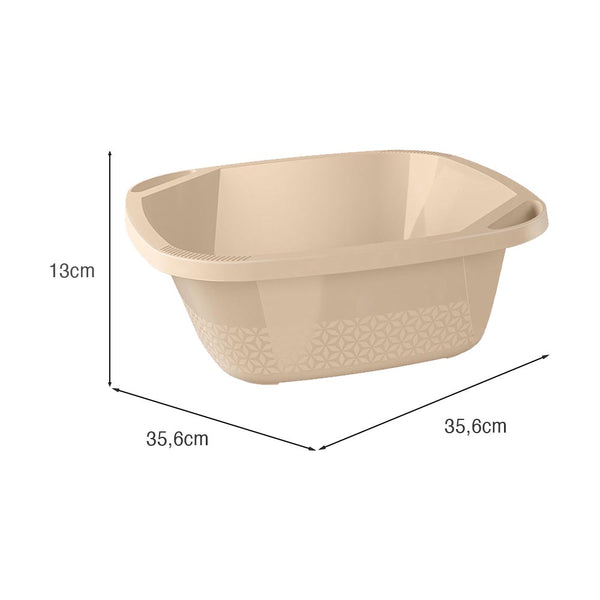 Bacia Slim 8,5 Litros Capuccino UZ - medidas
