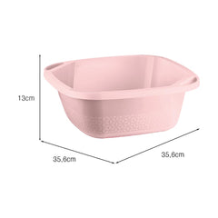 Bacia Slim 8,5 Litros Rosa UZ - medidas