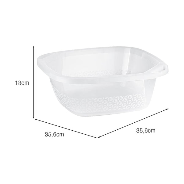 Bacia Slim 8,5 Litros Transparente UZ - medidas