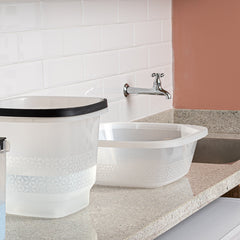 Bacia Slim 8,5 Litros Transparente UZ - ambiente