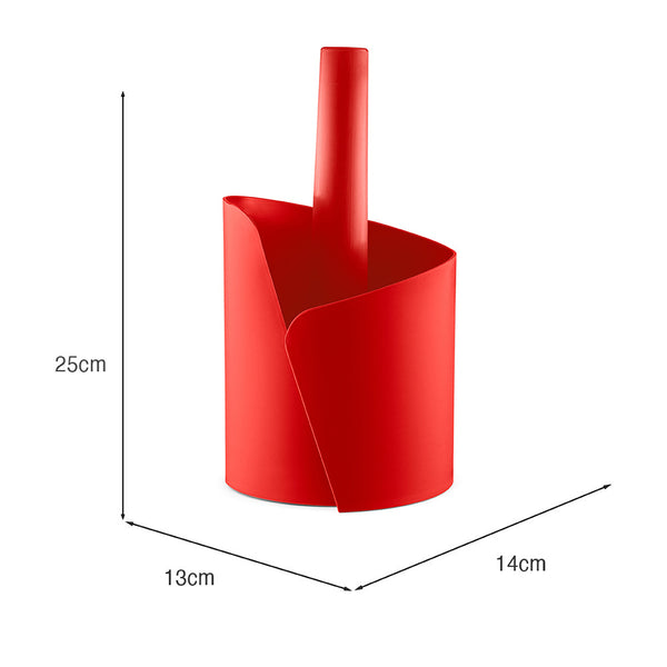 Porta Papel Toalha Slim Vermelho UZ - medidas