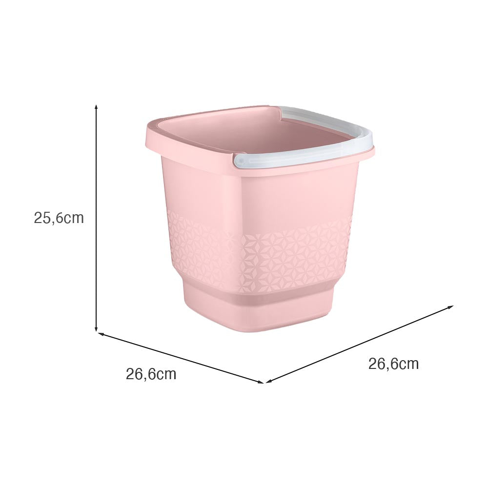 Balde Slim com Alça 8,5 Litros Rosa UZ