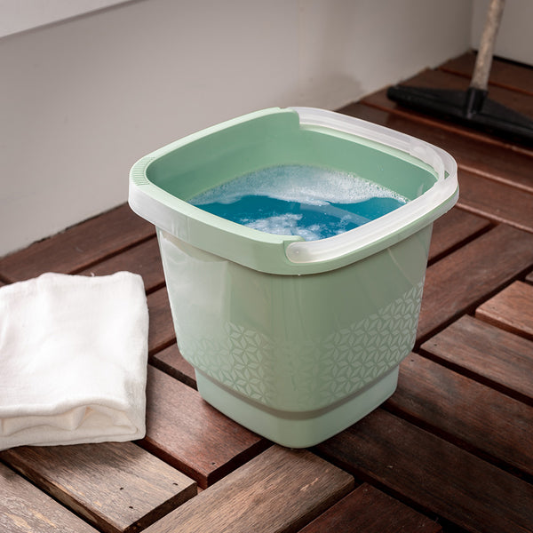 Balde Slim com Alça 8,5 Litros Verde Menta UZ - ambiente