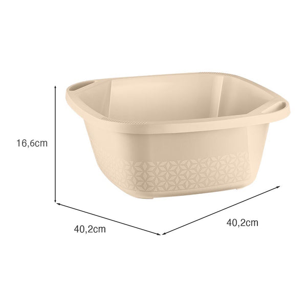 Bacia Slim 14 Litros Capuccino UZ - medidas