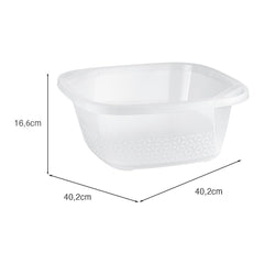 Bacia Slim 14 Litros Transparente UZ - medidas