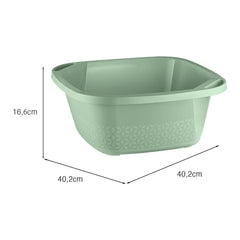 Bacia Slim 14 Litros Verde Menta UZ - medidas