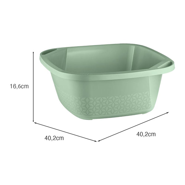 Bacia Slim 14 Litros Verde Menta UZ - medidas