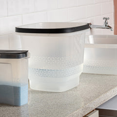 Balde Slim com Alça 12 Litros Transparente UZ - ambiente