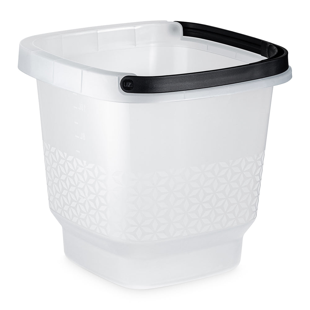 Balde Slim com Alça 12 Litros Transparente UZ