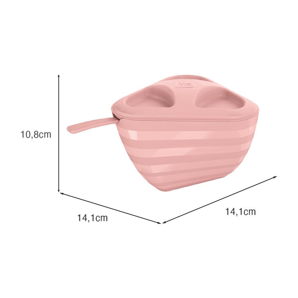 Farinheiro Slim 14,1cm X 14,2cm Rosa UZ - medidas