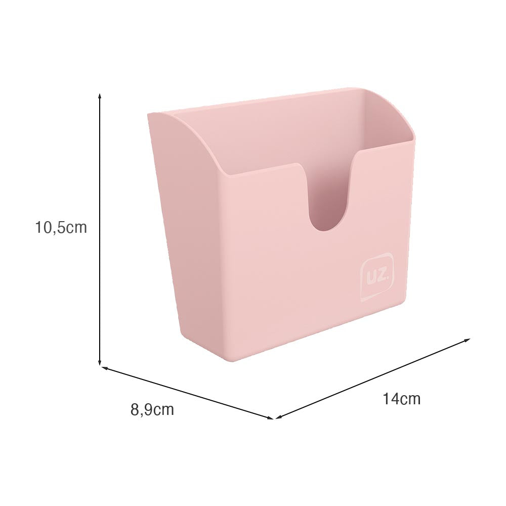 Porta Guardanapos Slim 14cm X 8,9cm Rosa UZ - medidas