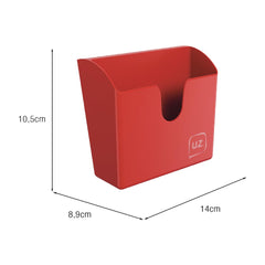 Porta Guardanapos Slim 14cm X 8,9cm Vermelho UZ - medidas