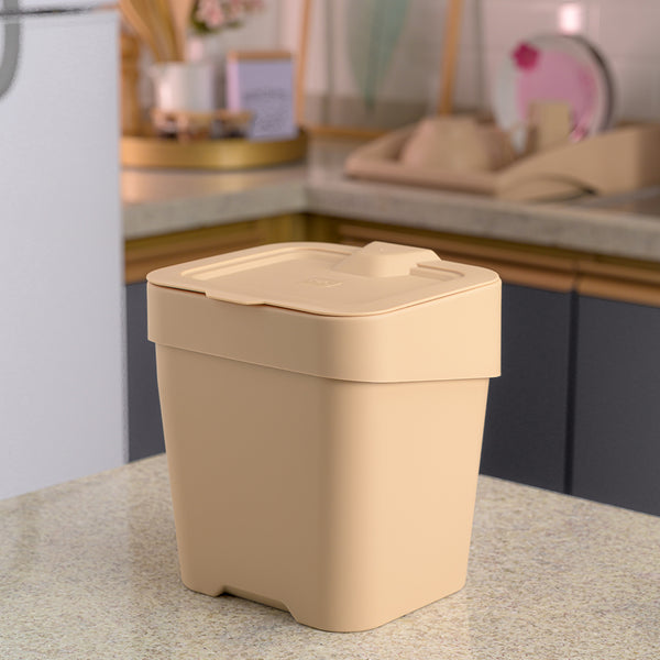 Lixeira de Pia Slim 2,5 Litros Capuccino UZ - ambiente