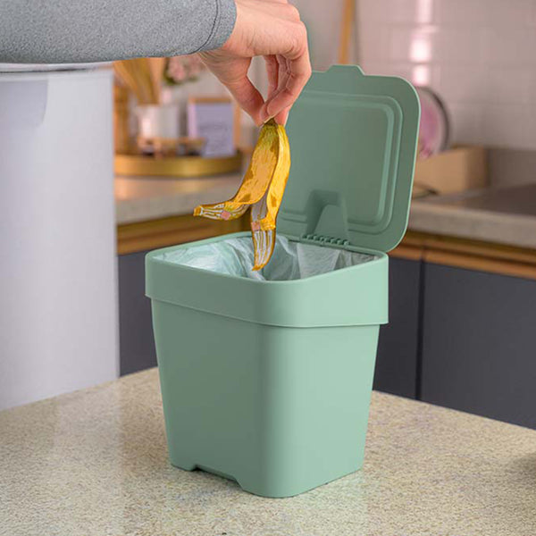Lixeira de Pia Slim 2,5 Litros Verde Menta UZ