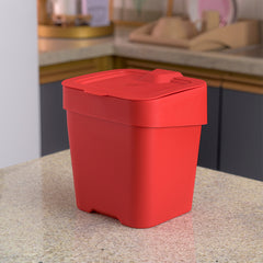 Lixeira de Pia Slim 2,5 Litros Vermelho UZ - ambiente