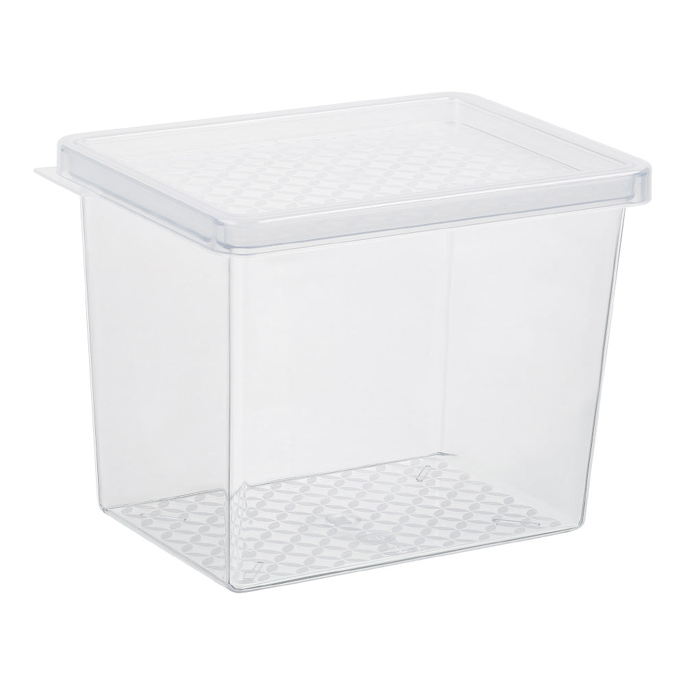 Organizador Multiuso M 1,3 Litros Transparente UZ - fundo branco
