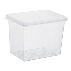 Organizador Multiuso M 1,3 Litros Transparente UZ - fundo branco