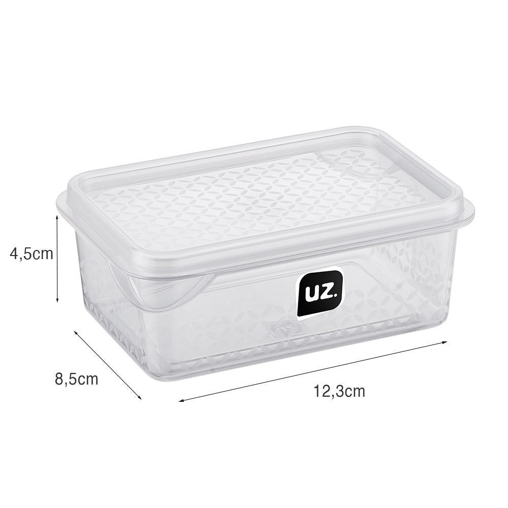 Pote Multiuso 250ml Transparente UZ - medidas