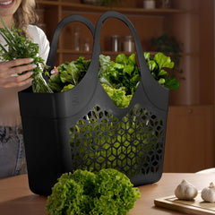 Bolsa Flexa Multiuso Preto Sólido de Plástico UZ