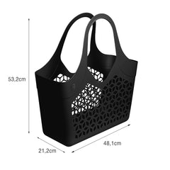 Bolsa Flexa Multiuso Preto Sólido de Plástico UZ - medidas