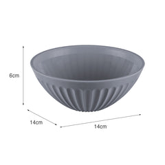 Cumbuca de Plástico 400ml Cinza UZ - medidas