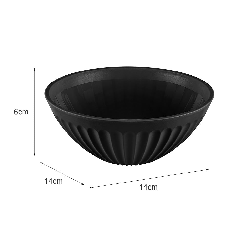 Cumbuca de Plástico 400ml Preto UZ - medidas