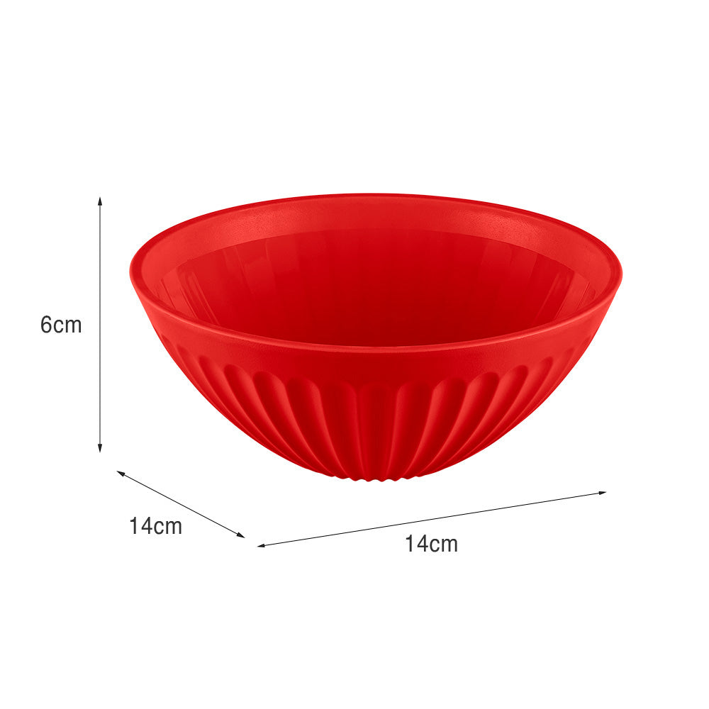 Cumbuca de Plástico 400ml Vermelho UZ - medidas