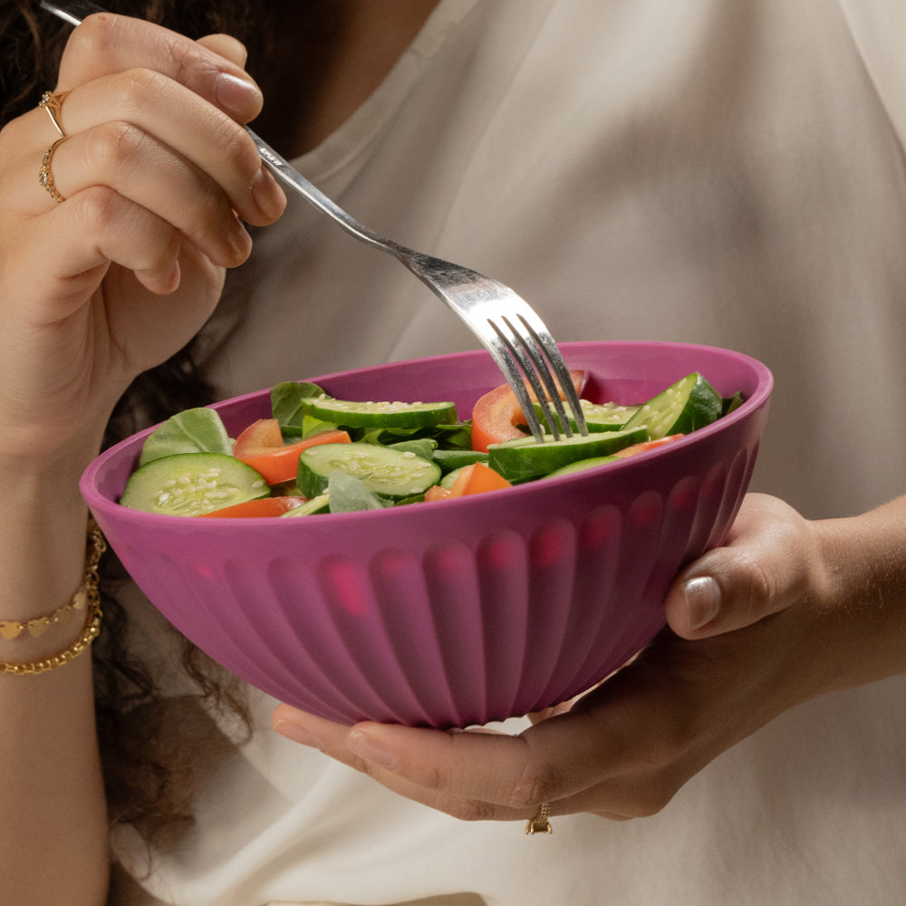 Saladeira de Plástico 1 Litro Magenta UZ