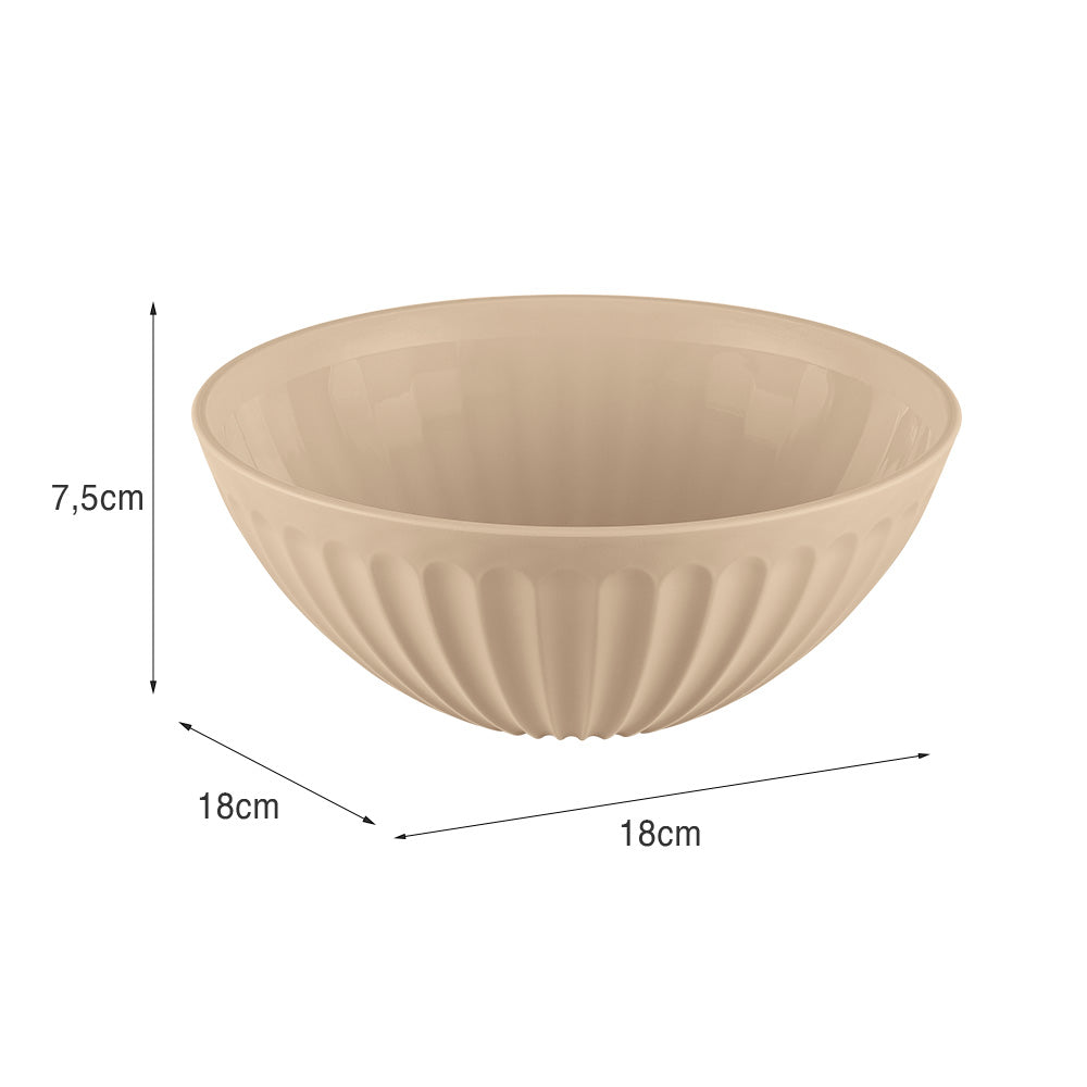Saladeira de Plástico 1 Litro Capuccino UZ - medidas
