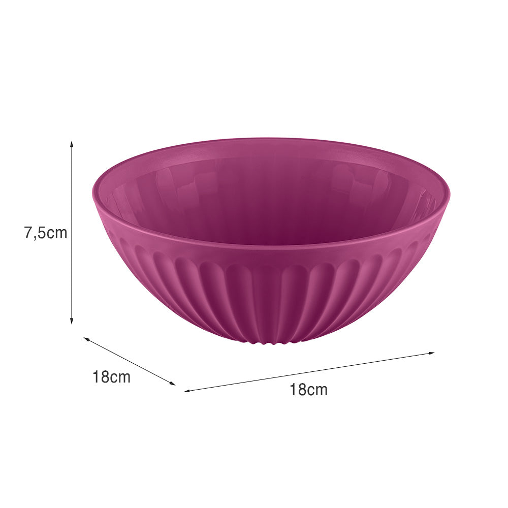 Saladeira de Plástico 1 Litro Magenta UZ - medidas