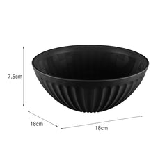 Saladeira de Plástico 1 Litro Preto UZ - medidas