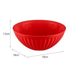 Saladeira de Plástico 1 Litro Vermelho UZ - medidas